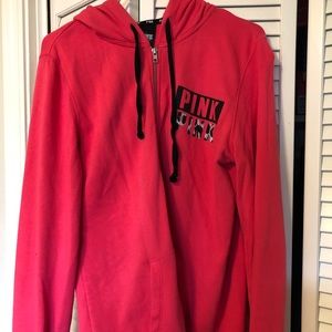 Pink Zip Up Hoodie